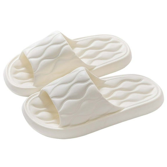 PUMISAS Summer Slippers For Women Super Soft Breathable Hollow Solid Color Home Slippers Indoor Waterproof Shoes