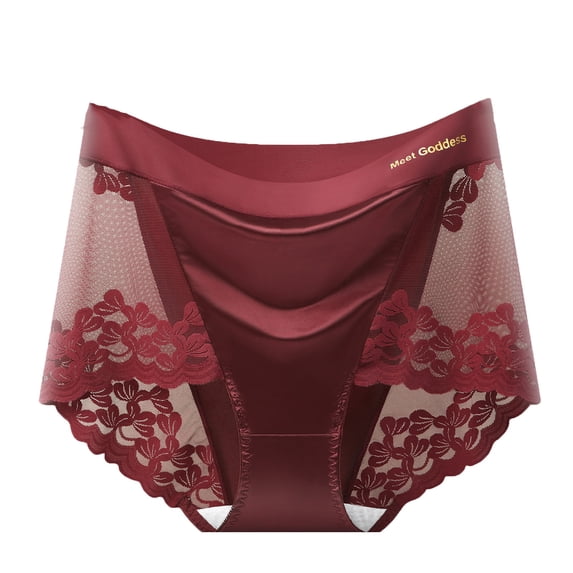 PUMISAS Summer Underpants For Women Panty Stretch Lace Panties Solid Color Comfortable Briefs Hip Lifting Breathable Underpants