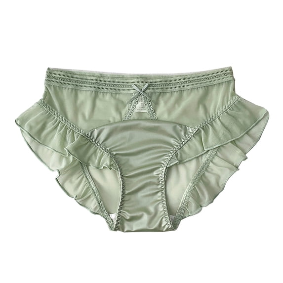 PUMISAS Summer Underpants For Women Panty Stretch Panties Solid Color Comfortable Briefs Breathable Satin Underpants