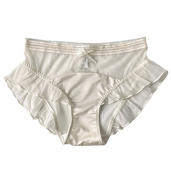 PUMISAS Summer Underpants For Women Panty Stretch Panties Solid Color Comfortable Briefs Breathable Satin Underpants