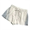 thumbnail image 1 of PUMISAS Wide Leg Pants For Women High Waist Elastic And Adjustable Waistband Pants Summer Drawstring Shorts Casual Loose Solid Color Athleisure Shorts, 1 of 5