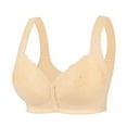 thumbnail image 1 of PUMISAS Wirefree Bras For Women Front Closure With Button Push-Up Top Everyday Comfortable Outdoor Supportive Bras, 1 of 9