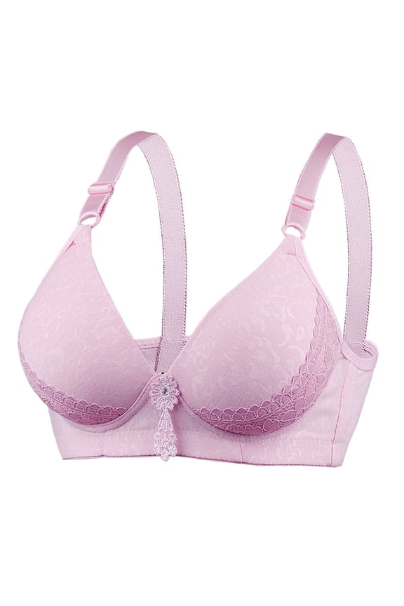 Wireless Bras For Women Supportive No Underwire Bra Push-Up Comfortable Everyday Bra With Adjustable Straps
