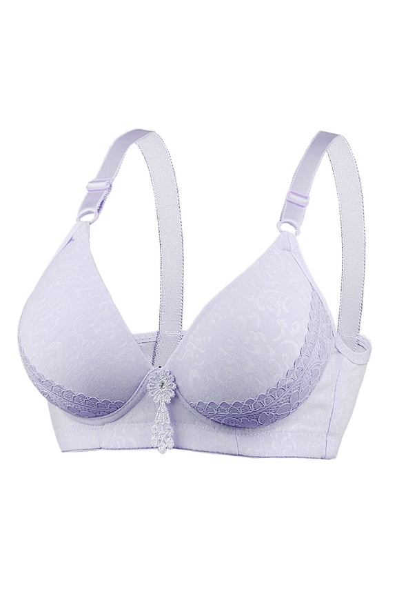 Wireless Bras For Women Supportive No Underwire Bra Push-Up Comfortable Everyday Bra With Adjustable Straps