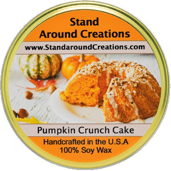 PUMPKIN CRUNCH CAKE TUREEN 11-OZ. ALL NATURAL SOY CANDLE