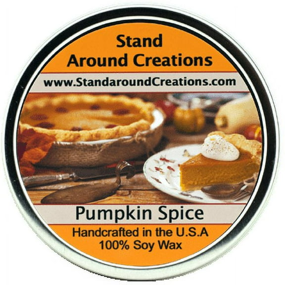 PUMPKIN SPICE TIN 16-OZ. ALL NATURAL SOY CANDLE