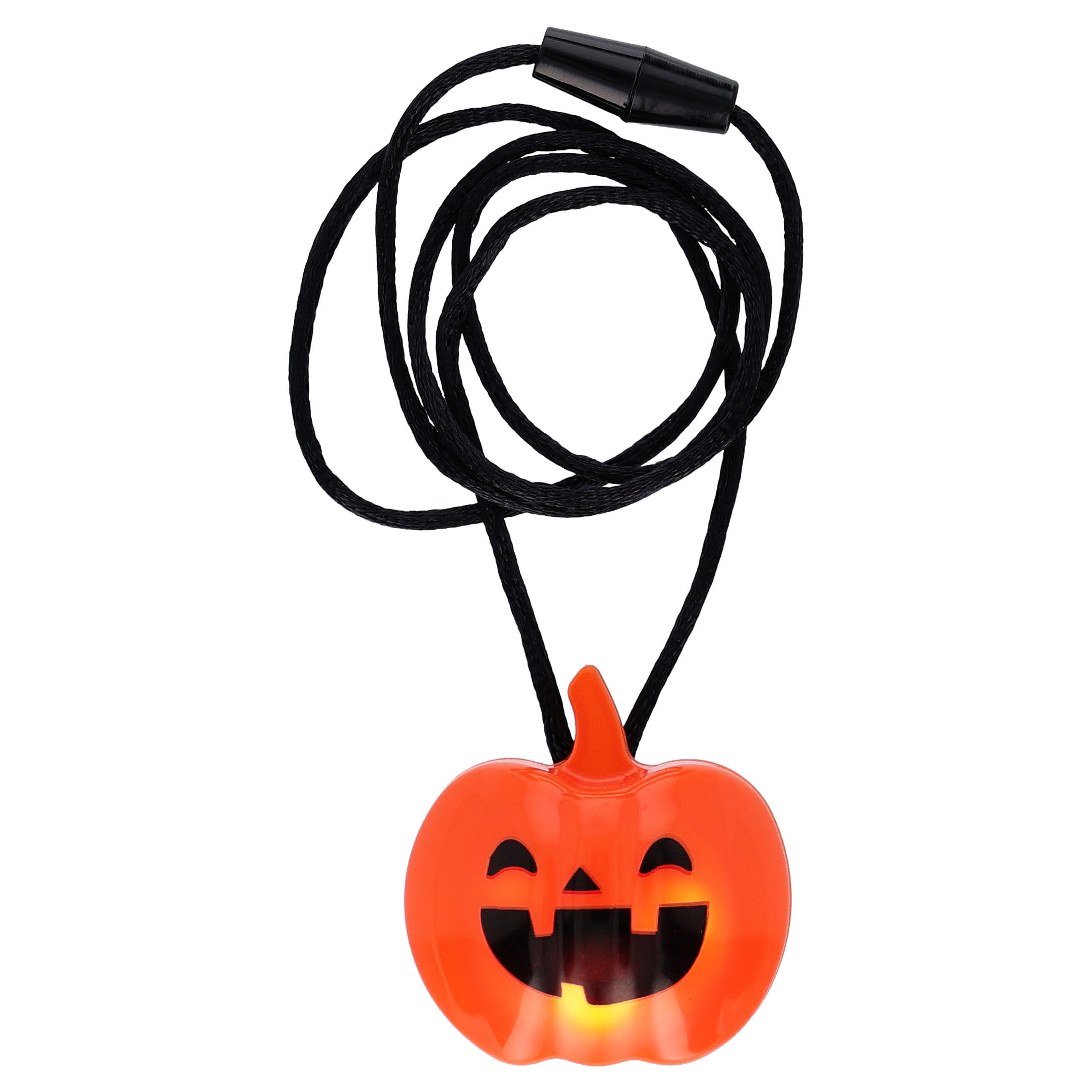 Light-Up Blinking Pumpkin Necklace, Orange, Halloween by Way To Celebrate