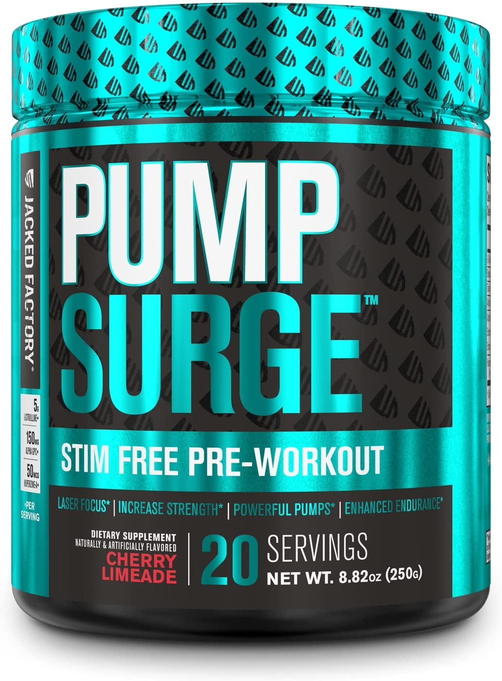 PUMPSURGE Caffeine Free Pump & Nootropic Pre Workout Supplement Non