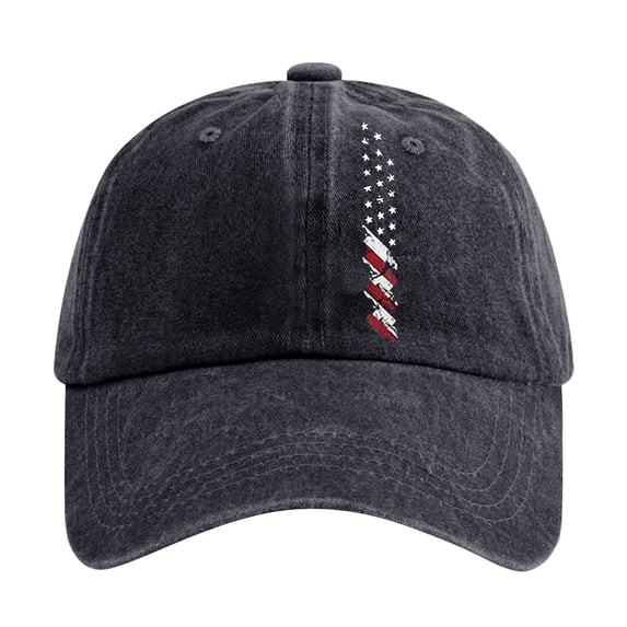 PUMXQ Baseball Cap Patriotic Hats Stylish Baseball Cap Adjustable Size Hats Summer America Flag Baseball Caps American Flag Baseball Cap American Flag Hat Casual Caps Black A