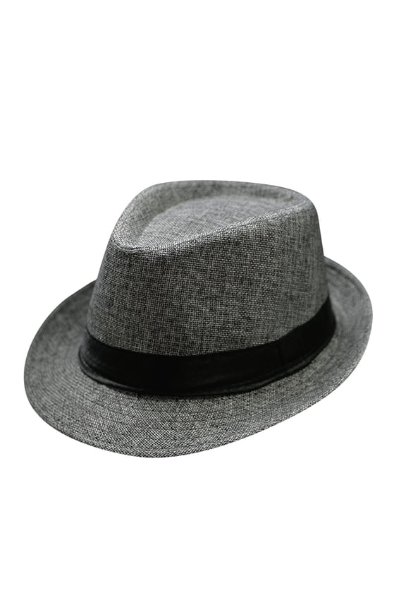 Mens Derby Hat Panama Hat Panama Hat Men Dress Hat Fedora Hats for Men Women Straw Hat Horse Racing Hats Men's Fedoras Mens Dress Hats Derby Hat Fedora Hat Dark Gray One Size