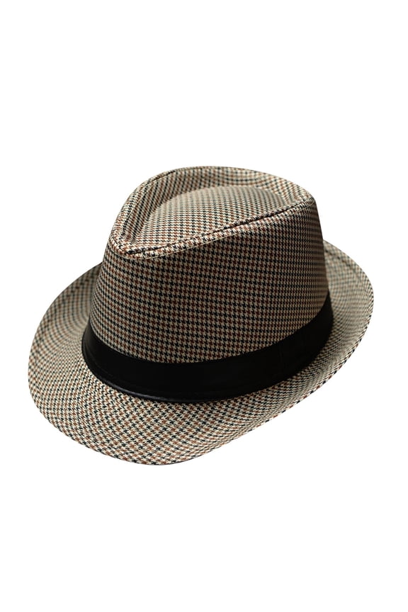 Mens Derby Hats Sombrero Party Hats Trilby Hats for Men Mens Dress Hats with Brim Unisex Hat Panama Hat Men Jazz Hat Men's Fedoras Derby Hat Yellow One Size