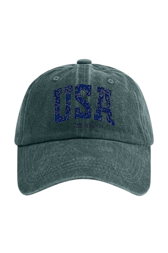 Womens Baseball Caps American Flag Hat Usa Baseball Hat Vintage Baseball Cap Trucker Cap Running Hat Patriotic Hats Womens Baseball Caps Anniversary Hat for Outdoor Sports Green A