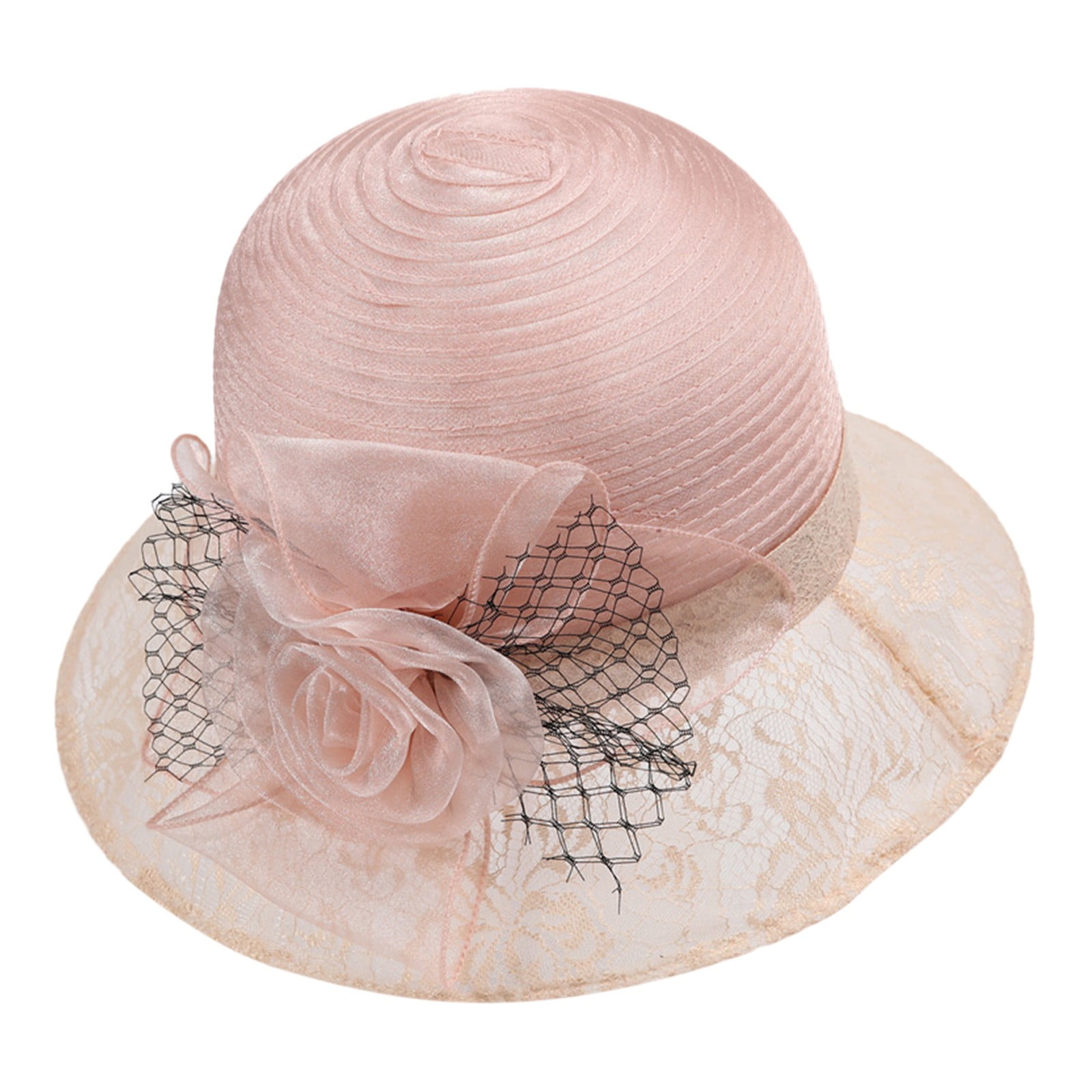 ladies dress hats amazon PUMXQ derby hats for women Feathered Derby Hats Women Church Dress Hat Cocktail Tea Party Hat Church Wedding Hats Horse Racing Hats Tea Party Hats for