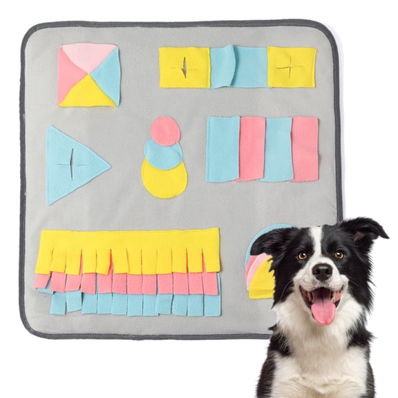PUMYPOREITY Dog Snuffle Mat,  Nosework Training Mats for Pet, Durable Interactive Dog Toys, Dog Treats Feeding Mat, Encourages Natural Foraging Skills for Pet