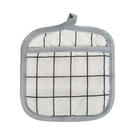 PUMYPOREITY Pot Holder for Kitchen, Hot Pot Holders Set, Oven Mat for Cooking and Baking, Heat Resistant, White, 1 PC