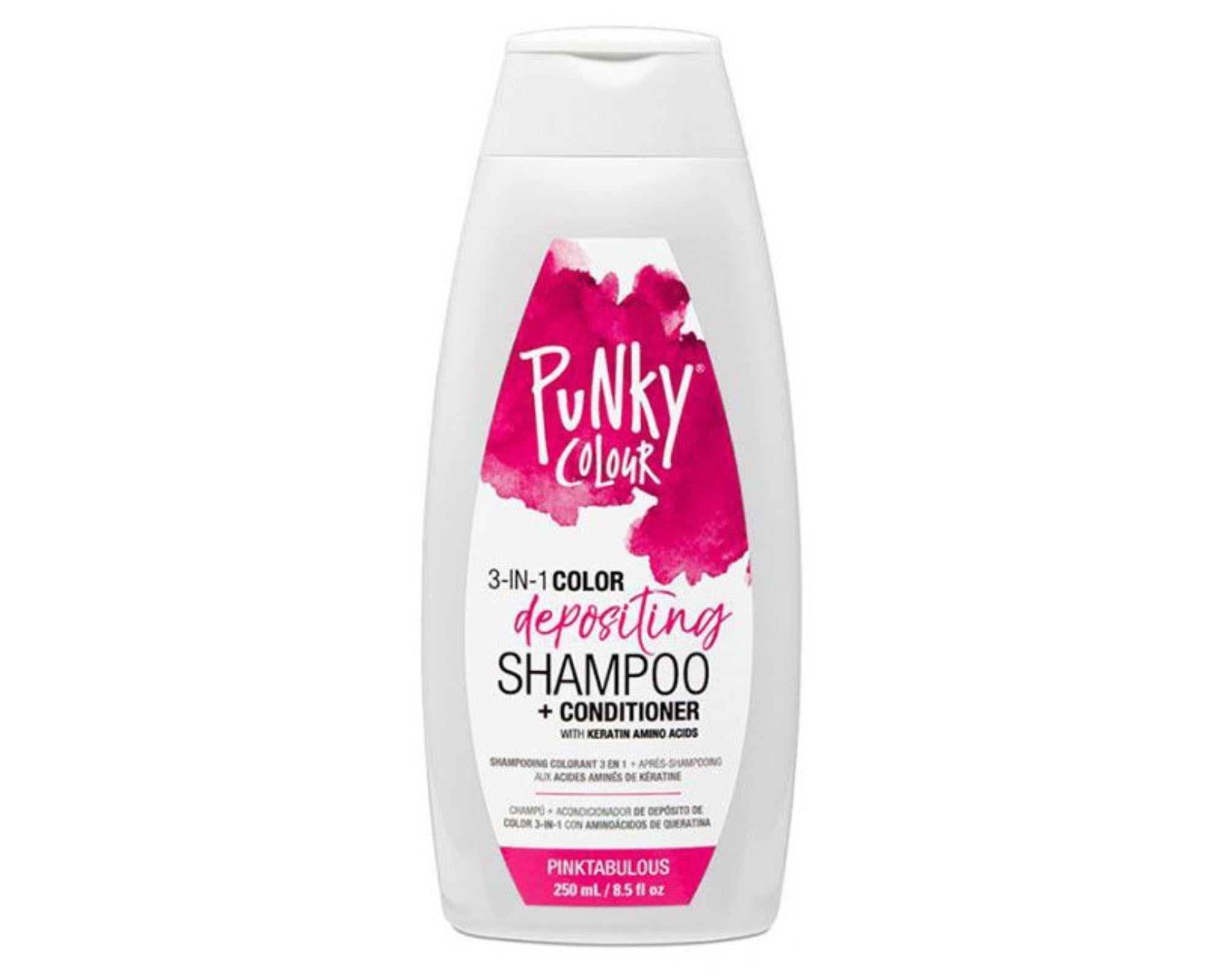 PUNKY COLOUR 3-IN-1 Color Depositing Shampoo and Conditioner 250ml / 8.5 oz - PINKTABULOUS