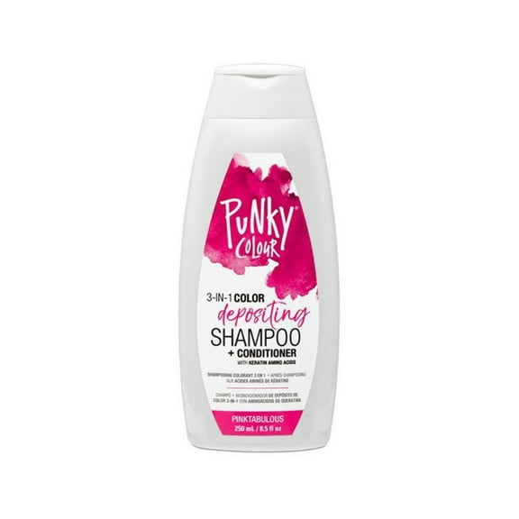 PUNKY COLOUR 3-IN-1 Color Depositing Shampoo and Conditioner 250ml / 8.5 oz - PINKTABULOUS