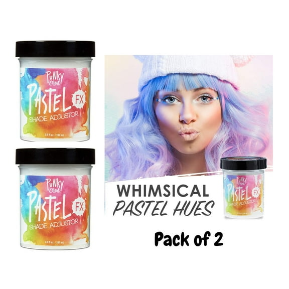 PUNKY COLOUR Semi Permanent Conditioning Color 3.5 oz - PastelFX Shade Adjustor ( PACK OF 2 )