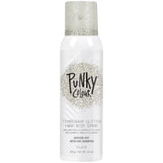 Punky Colour Temporary Hair and Body Glitter Spray, Multipurpose Spray On Hair Glitter, Silver, 3.5 oz Bottle