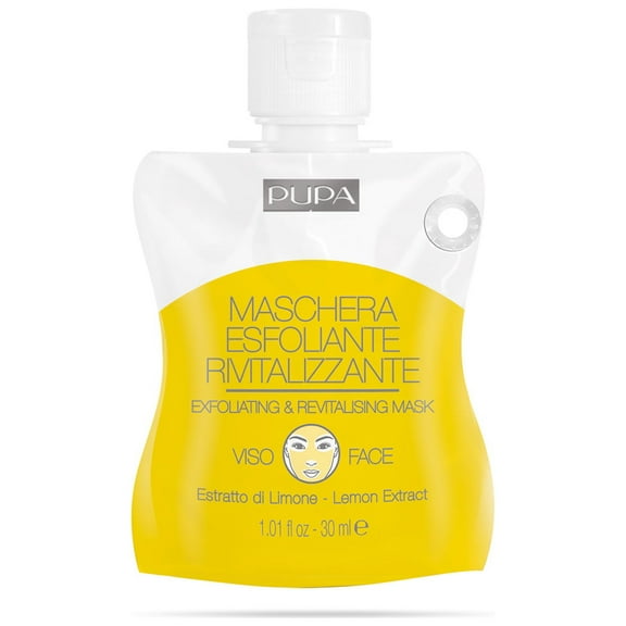 PUPA Milano Exfoliating and Revitalizing Face Mask, Lemon Extract, 1.01 oz