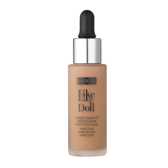 PUPA Milano Like a Doll Fluid Foundation SPF 15, 050 Sand, 1.01 oz