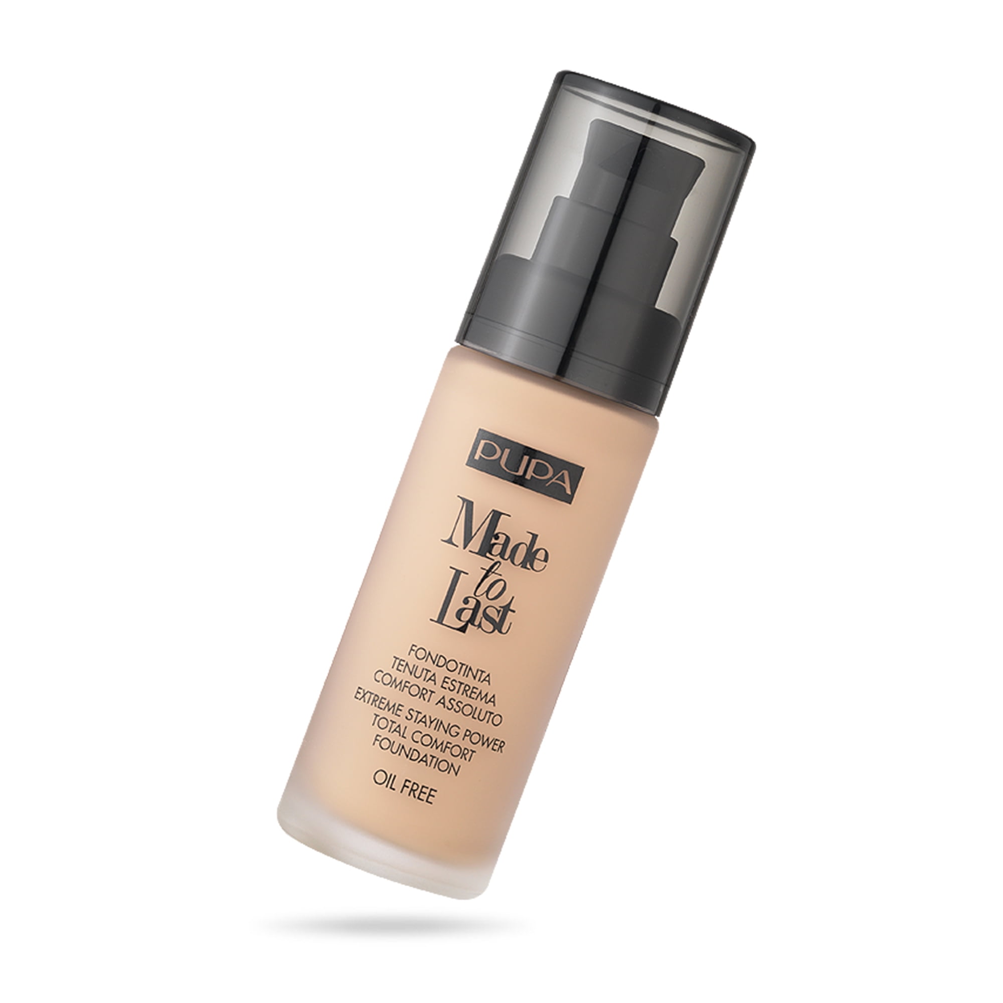 PUPA Milano Made To Last Fluid Foundation, Makeup, Sand Beige, 1.01 oz