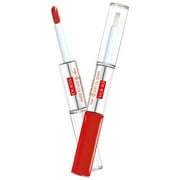 PUPA Milano Made To Last Lip and Gloss Duo, 018 Imperial Red, 0.13 oz
