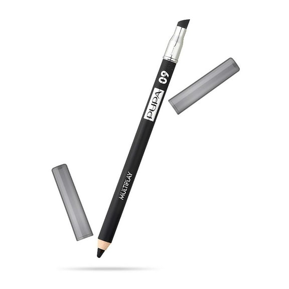 PUPA Milano Multiplay Eye Pencil, Makeup Eyeliner, 09 Black, 0.03 oz