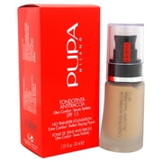 PUPA Milano No Transfer Liquid Foundation SPF 15, 01 Nude, 1.01 oz