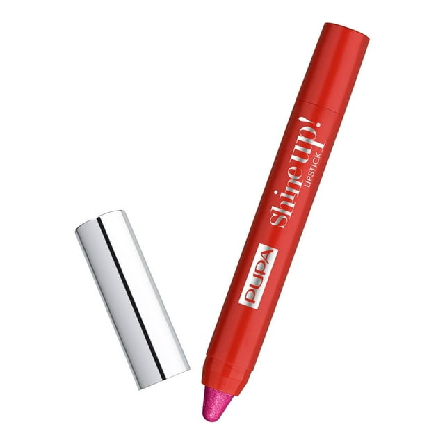 PUPA Milano Shine Up! Lipstick, Lip Makeup, 007 Be Hot Be Pink, 0.056 oz