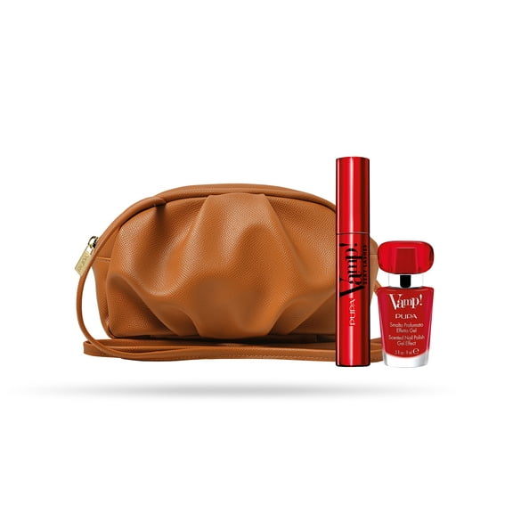 PUPA Milano Vamp! Sexy Lashes and Vamp! Nail Polish Set, Mascara Kit, 3 pc