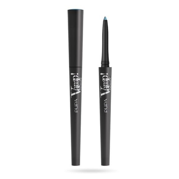 PUPA Milano Vamp! Waterproof 2 in 1 Eye Pencil, Magnetic Emerald, 0.12 oz