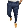 thumbnail image 1 of PUPIU Mens Slim Fit Formal Pants with Pockets Business Casual Pants Daily Work Brown M, 1 of 1