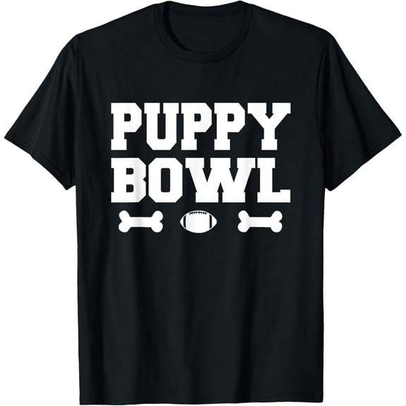PUPPY BOWL FOOTBALL T SHIRT