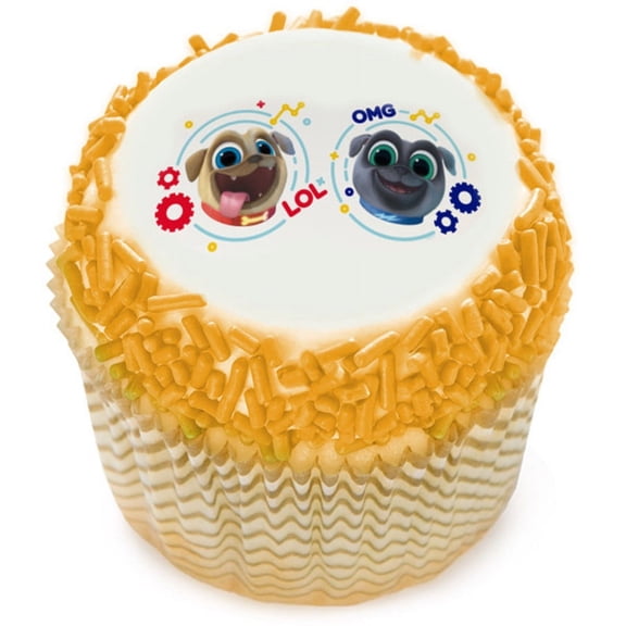 PUPPY DOG PALS EDIBLE CUPCAKE TOPPER (12 IMAGES)