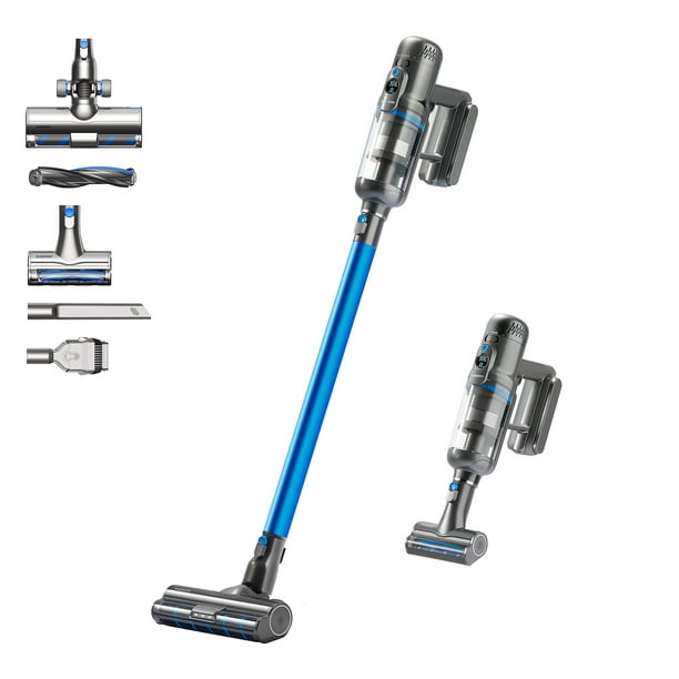 PUPPYOO Cordless Stick Vacuum T12 Pure, 30 Kpa Suction 60 Minutes for