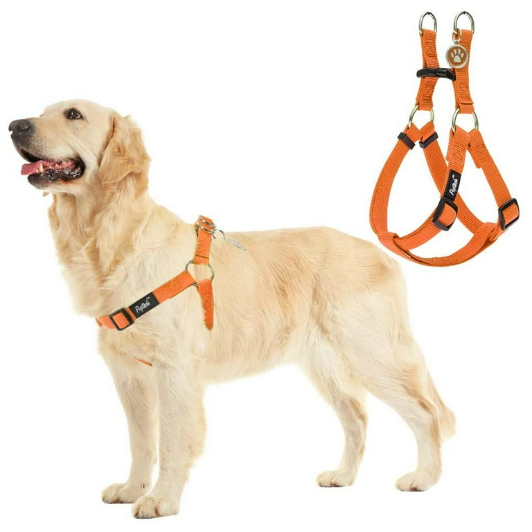PUPTECK No Pull Dog Harness Reflective Adjustable Basic Nylon Step