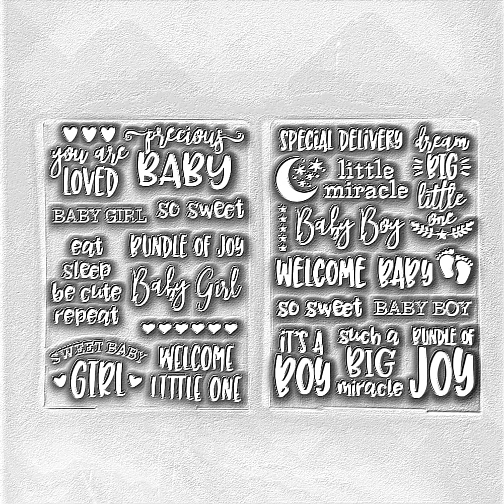 PUPUZAO 2-Pack A6 Size YPF5 Plastic Embossing Folder (4-1/8''x 5-13/16 ...