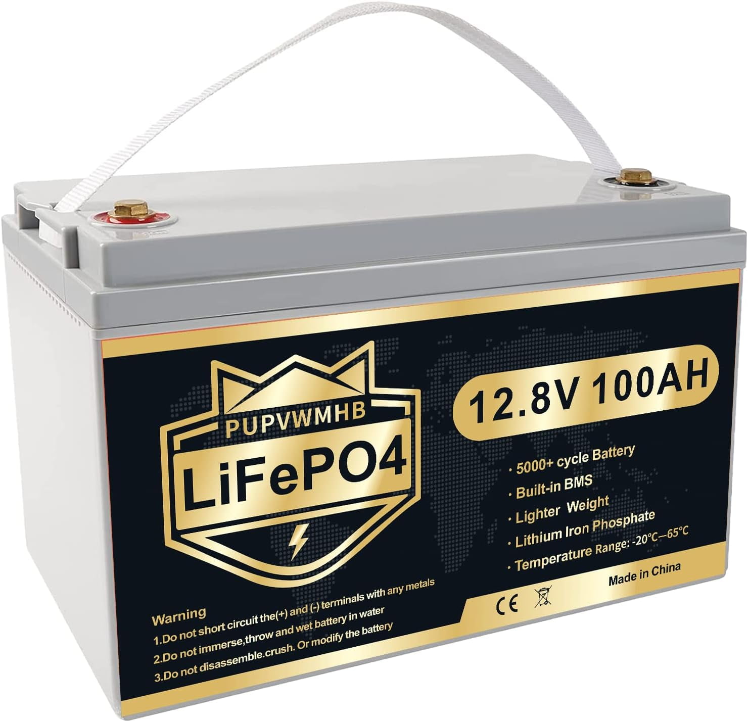 Batterie LiFePO4 12V/100Ah intelligente basse température | Li100-BHCAN