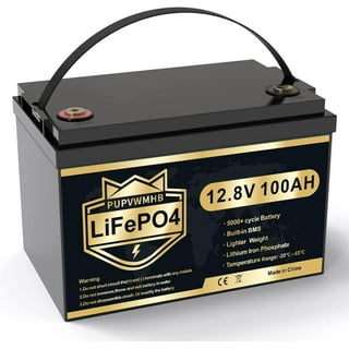 Acoucou MaxOne 12V 100Ah Bluetooth LiFePO4 Deep Cycle Battery,RV Marin