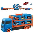 PUPWER Car Transporter Truck Toy Set, Mega Hauler Carrier Trucks with