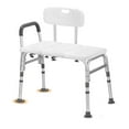 thumbnail image 1 of PUPWER Transfer Bench For Bathtub Height Adjustable Shower With Backrest Seat Chair Bath Seniors Arm Support 400 Weight Cap, 1 of 7