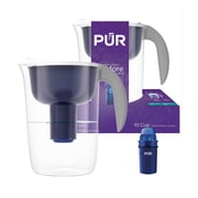 PUR 10-Cup Water Pitcher Filtration System، 10.2 W x 10.6 H x 6.8 L، Indigo، PPT001N