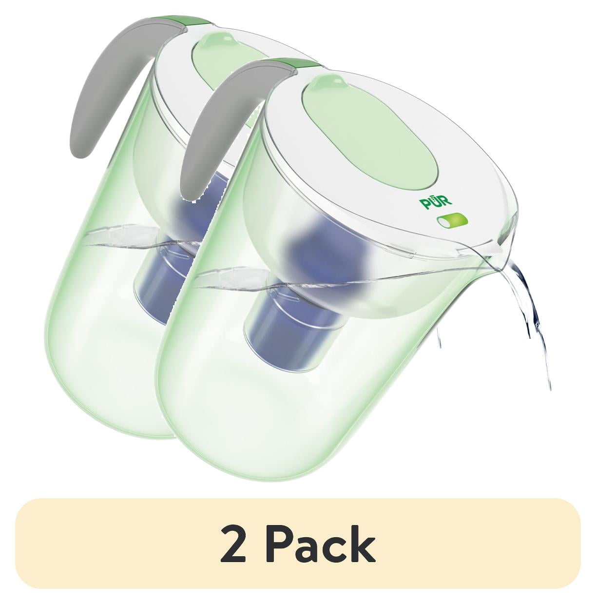 Lime 10-Cup Water Pitcher Filtration System with BPA-Free Plastic