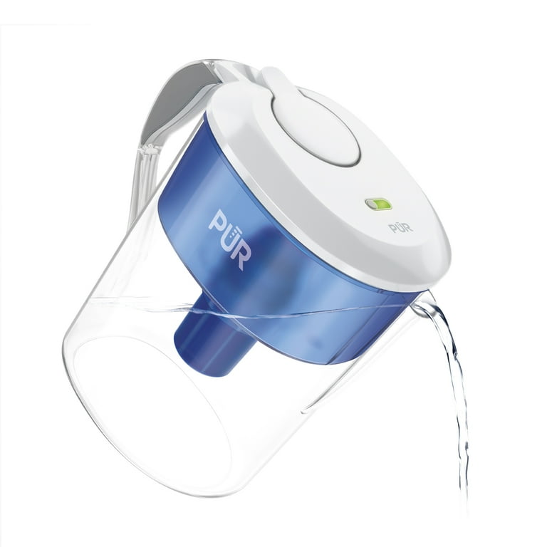 PUR Classic 11 Cup Water Filter Pitcher with LED, CR1100C, Blue, White PUR Classic 11 Cup Water Filter Pitcher with LED, CR1100C, Blue, White