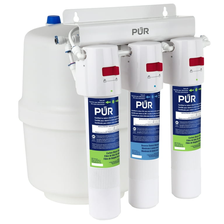 3-Stage Quick Connect 20.3 GPD Reverse Osmosis Water Filtration System with Faucet 3-Stage Quick Connect 20.3 GPD Reverse Osmosis Water Filtration System with Faucet