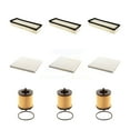 PUR 3x Air + 3x Cabin + 3x Engine Cartridge Oil Filter (9 Total) Kit