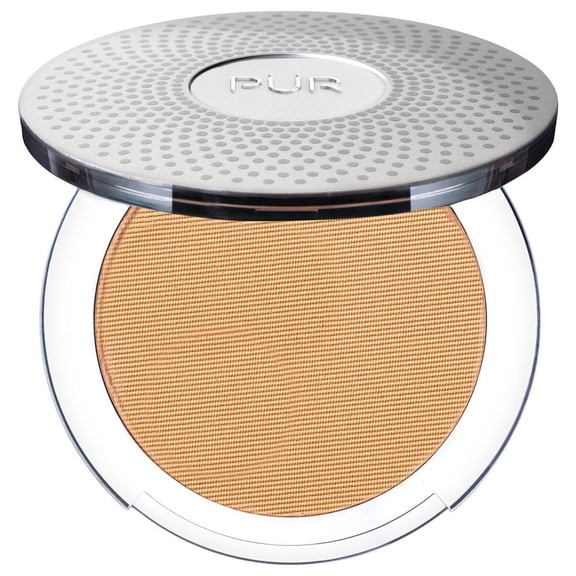 PÜR MINERALS 4-in-1 Pressed Mineral Makeup SPF 15 Powder Foundation with Concealer & Finishing Powder - Medium to Full Coverage- Cruelty-Free & Vegan Friendly, 0.28 Ounce Beige/MG5