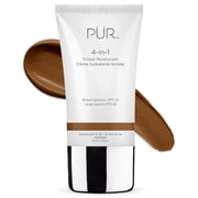 P R MINERALS 4-in-1 Tinted Moisturizer With SPF 20 - Hydrating Face Moisturizer, Primer, Foundation, Dark Almond
