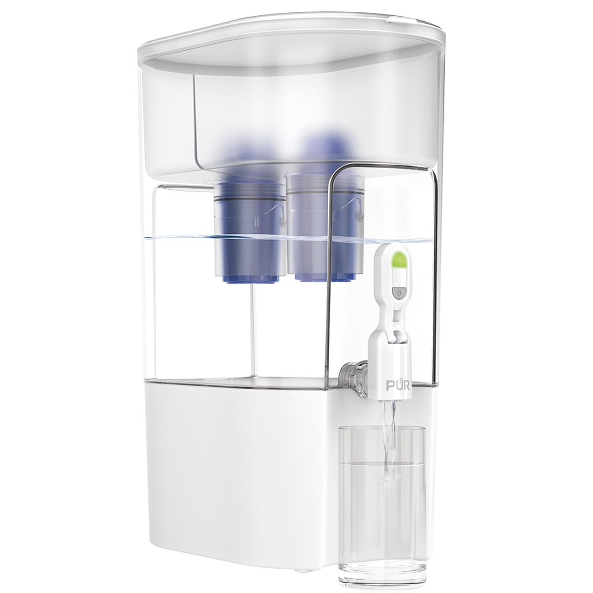 PUR 44 Cup XL Dispenser Filtration System with 2 Filters, W 12.5" x H